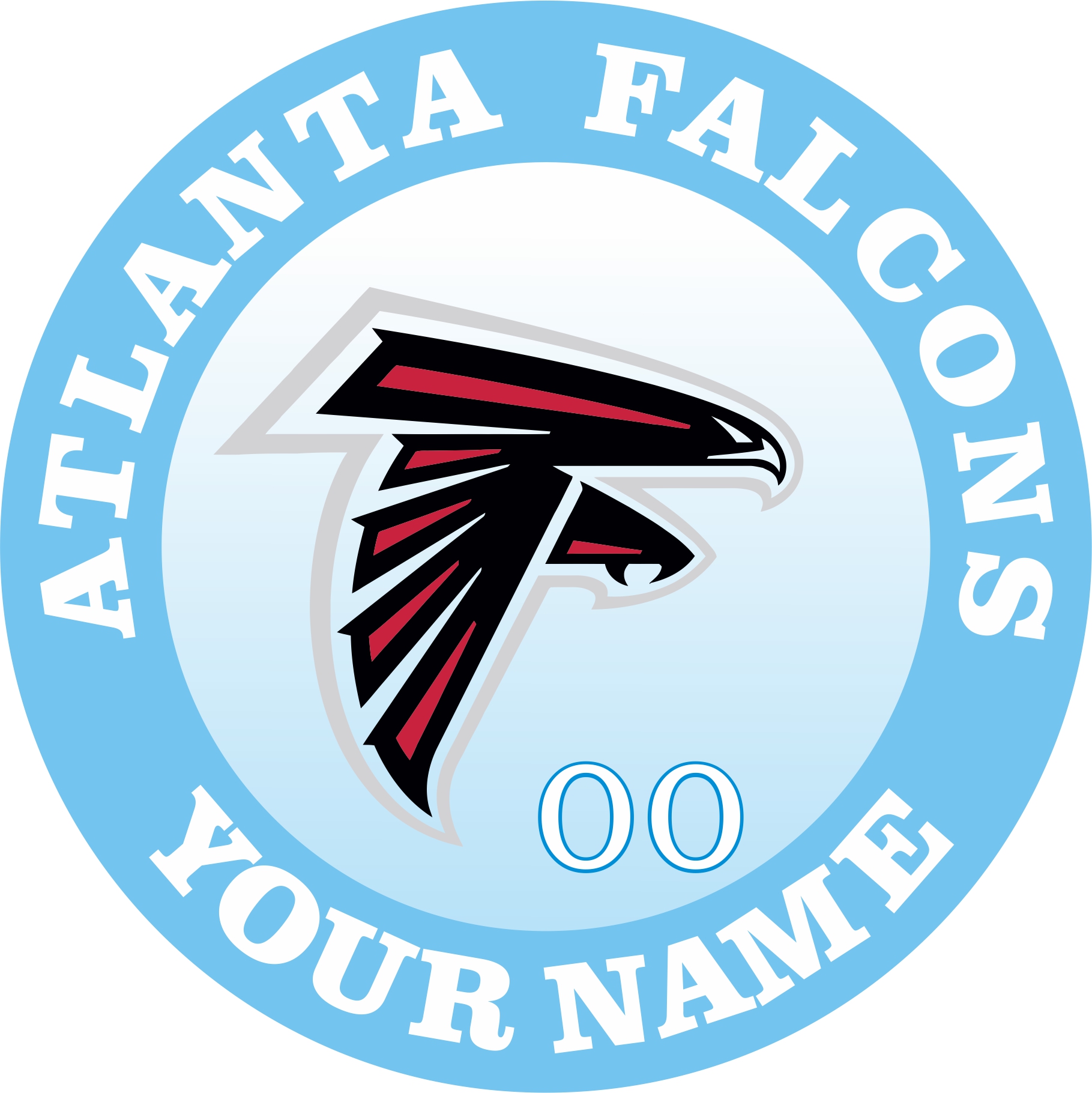 Atlanta Falcons Customized Logo iron on paper